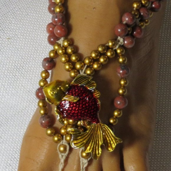 NEW Goldfish and Gemstone Barefoot Sandals - Picture 3 of 5